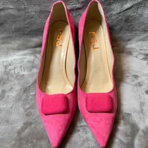Women's Pink Pointy Toe Elegant Heels
